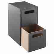 Tesco Faux Leather 2-Drawer Unit
