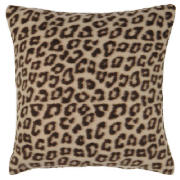 Tesco Fleece Cushion Leopard