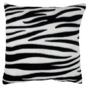 Tesco Fleece Cushion zebra