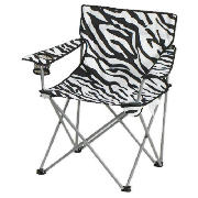 folding armchair zebra