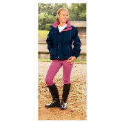 Tesco Girls Horse Riding Jacket Navy/Pink 13-14