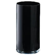 Glass Cylinder Vase 26cm Black