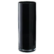 Glass Cylinder Vase 35cm Black