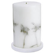 Inlaid Candle Winter Garden Large