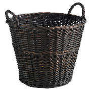 Large Round Basket Chocolate Colour