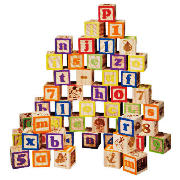 Learn Together Wooden Alphabet Blocks 50pc
