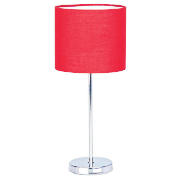 Matchstick table lamp red