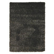 Mixed Yarn Shaggy Rug, Black 160x230 cm