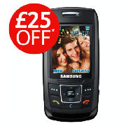 Mobile Samsung E250 with 10 pounds top up
