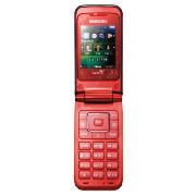 Tesco Mobile Samsung E2530 Ivy La Fleur Red
