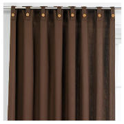 tesco Plain Canvas Unlined Belt Top Curtain