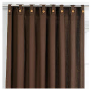 Tesco Plain Canvas Unlined Belt Top Curtains,