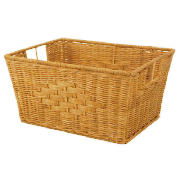 Tesco Rattan Shelf Basket Natural