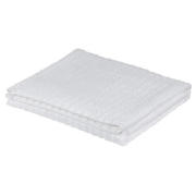 Tesco Ribbed Bath Sheet White