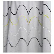 Tesco Ripples Curtain 117x183cm, Charcoal