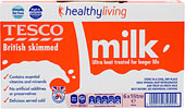 Tesco Skimmed UHT Milk (6x1L)