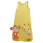 Tesco Sleeping Bag monkey/giraffe 0-6 months