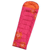 sleeping bag pink hibiscus
