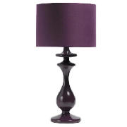 Tesco Spindle Table Lamp, Plum
