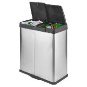 stainless steel recycling bin family sized