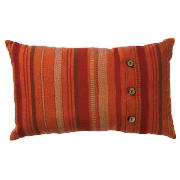 tesco Stripe Oblong Cushion Red, Una