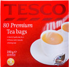 Tesco Tea Bags (80 per pack - 250g)