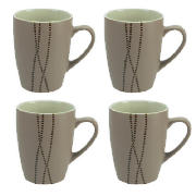 tesco trail square mug set of 4