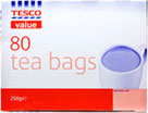 Tesco Value Tea Bags (80 per pack - 250g)