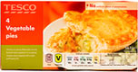 Tesco Vegetable Pies (4 per pack - 567g) On Offer
