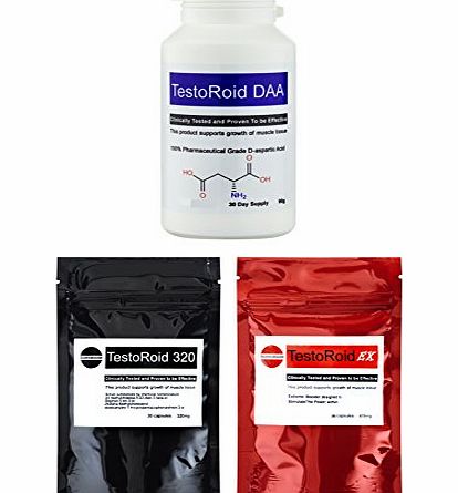 TestoRoid  ULTIMATE MUSCLE BUILDING BOOSTER ** BODY-BUILDING SUPPLEMENT TRIO** EXTREME RESULTS 100 SAFE