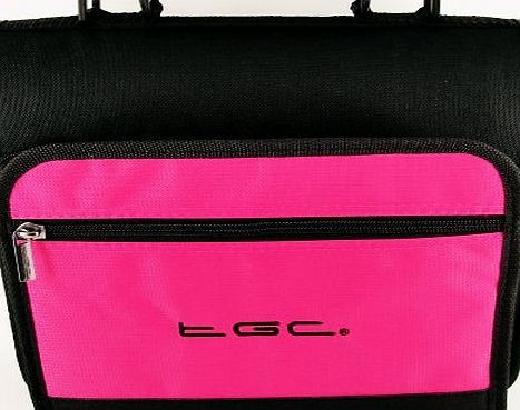 Hot Pink amp; Black Shoulder Carry Case Bag for the Panasonic LS83 Portable DVD Player