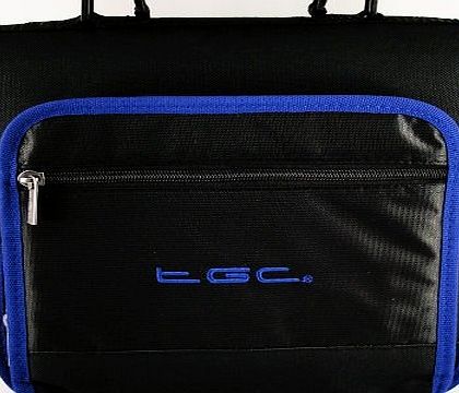 Jet Black amp; Blue Shoulder Case Bag for the Panasonic LS83 Portable DVD Player