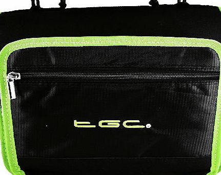 Jet Black amp; Green Shoulder Case Bag for the Panasonic LS855TP Portable DVD Player