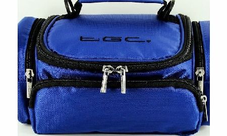 New TGC  Full Dreamy Blue Deluxe Shoulder Carry Case Bag for the Panasonic HC-X900 Camcorder amp; Accessories - Cables - Charger - Batteries - Memory Card - Etc.