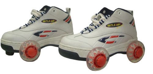 TGG Quad Boot Roller Skates (White) - Size 10