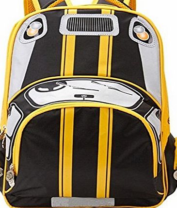 TGLOE Hornet Boys Backpack Schoolbag Child Car Personality Pupils Child Backpack Bag Shoulder Bag (Yellow)