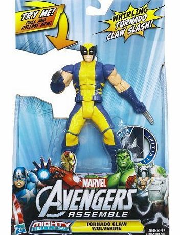 The Avengers Marvel Avengers Mighty Battlers Tornado Claw Wolverine 6`` Action Figure