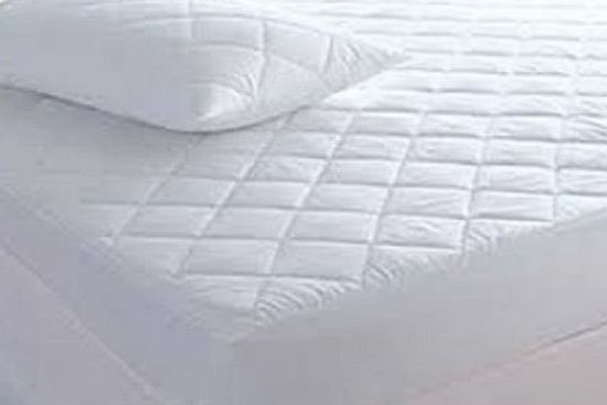 The Bettersleep Company Brand 42cm Extra Deep Side Skirt Egyptian Cotton Mattress Protector King Size - Hotel Quality Percale Cotton Supersoft Diamond Quilted amp; Anti Allergenic Extra Comfort amp;