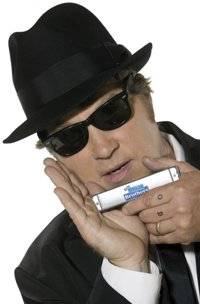 Blues Bothers Set, Hat, Shades, Tie, Harmonica