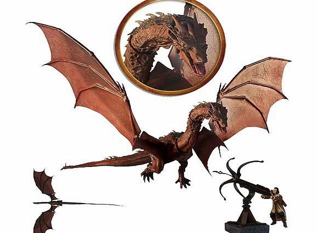 The Bridge Direct Smaug Dragon The Hobbit The Battle of Five Armies Deluxe Poseable Action Figure