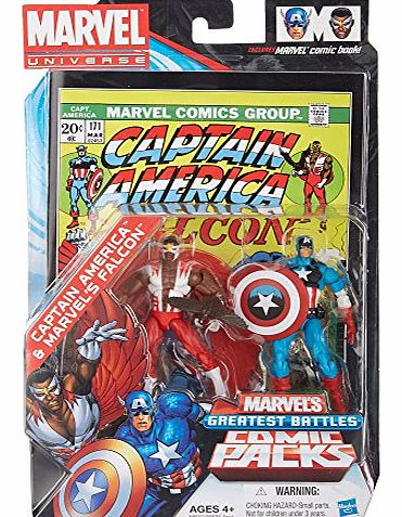 The Budget Shop Marvel Universe Greatest Battles Action Figure 2-Pack Captain America amp; Falcon