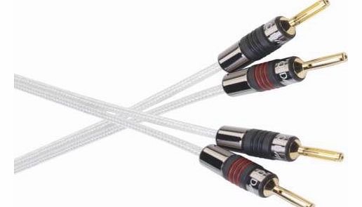 The Cable Shop Silver Anniversary-XT - 1m QED Airloc TERMINATED Single Length Speaker Cable