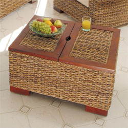 The Cain Collection Palm Beach Cane Coffee Table