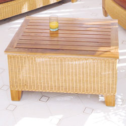 The Cain Collection Samoa Cane Coffee Table