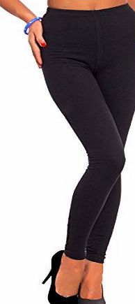 The Celebrity Fashion Ladies Full Length Leggings Womens Cotton Workout Stretch Tight Size 8 10 12 14