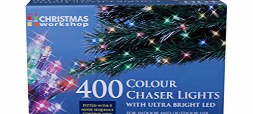 The Christmas Workshop 400 LED Chaser String Lights, Multi-Coloured
