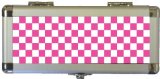 The Creative Nut Limited Darts Case - Pink and White Squares Design