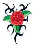 The Creative Nut Ltd Tribal Rose Temporary Tattoo
