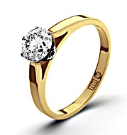 The Diamond Store.co.uk 1.15CT BEST VALUE Low Set Solitaire Ring in 18K Gold
