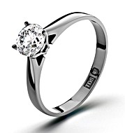 The Diamond Store.co.uk 1.15CT BEST VALUE Petra Solitaire Ring in 18K White Gold